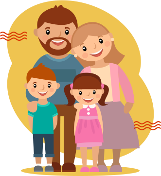 Providing parents and family members with training, too.